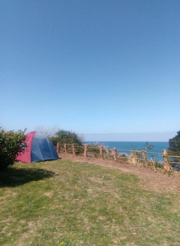 Hotel Aire De Camping Car, Caravane, Tente Emplacement Nu Avec Electricite Petit Camping Plestin-les-Grèves Exteriér fotografie